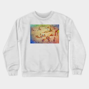 the sunny side of people. beach Crewneck Sweatshirt